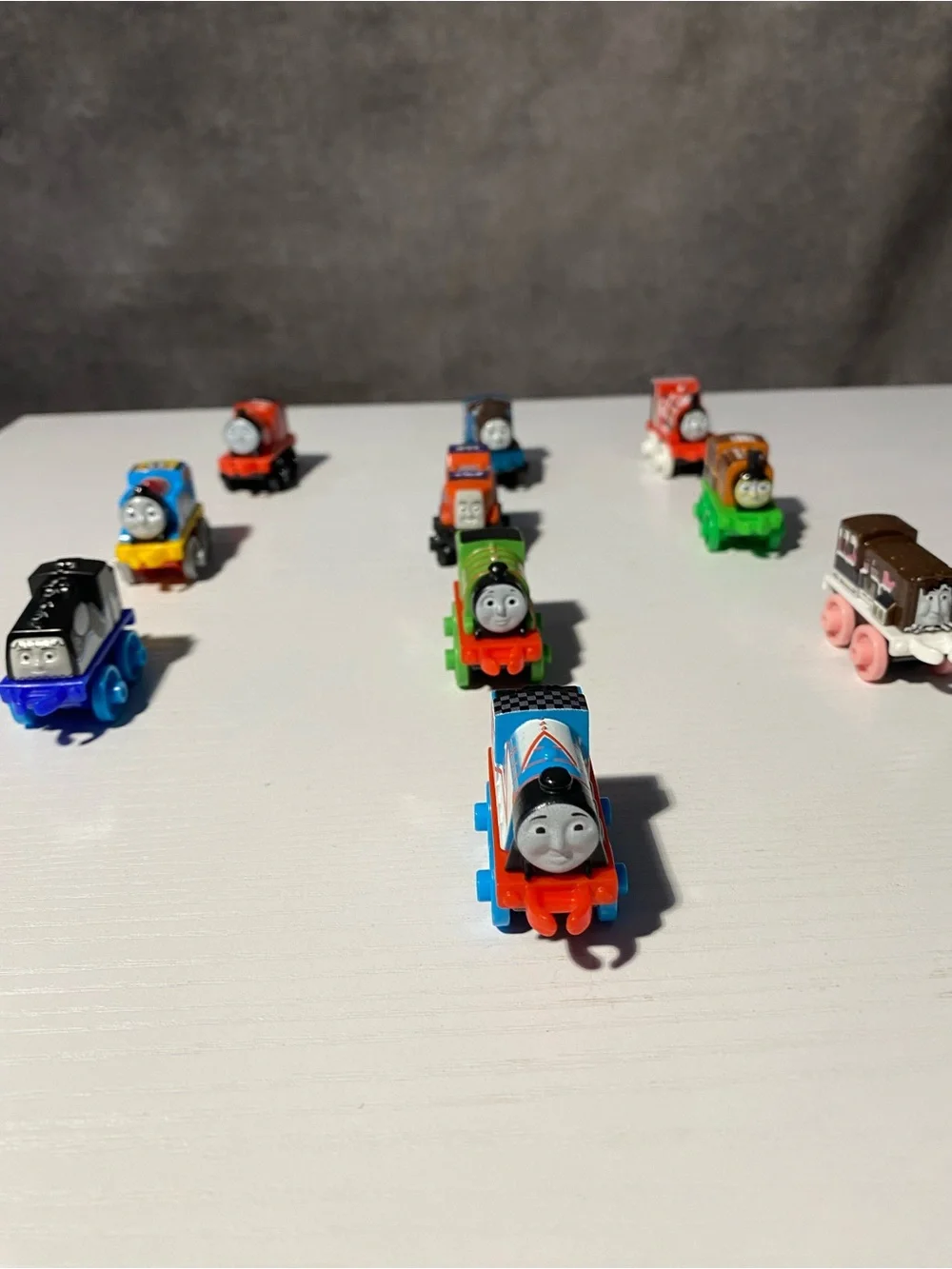Thomas & Friends Minis Train Lot of 10 - Flame Thomas, Orca Gator & More